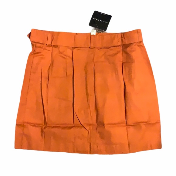 NWT JLUXLABEL Orange Archer Button Up Mini Skirt - Picture 2 of 10